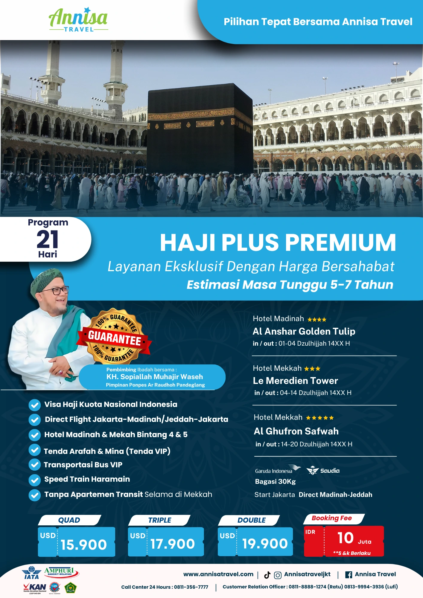 Biaya Haji Plus 2025 Paket Premium Annisa Travel