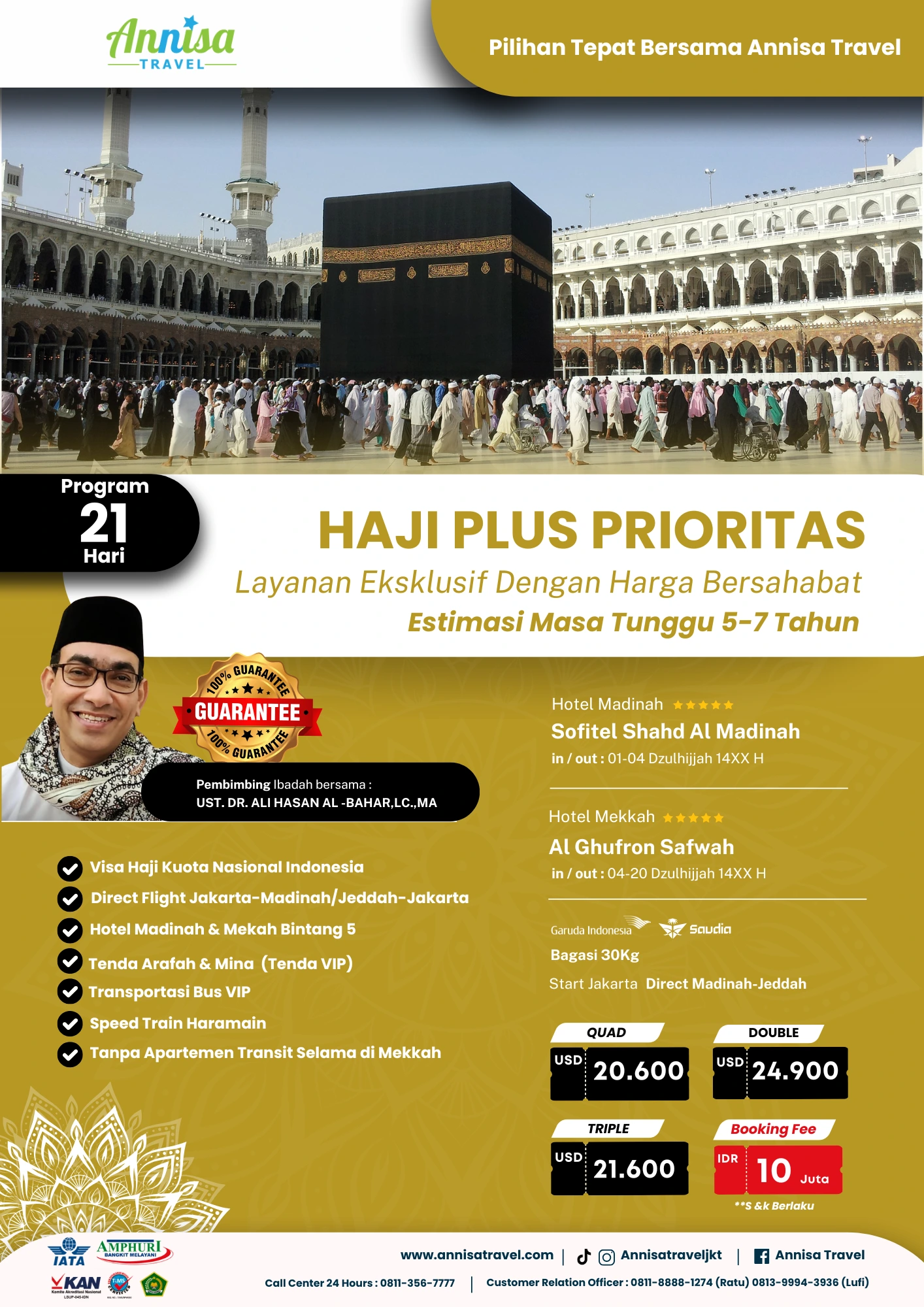 Biaya Haji Plus 2025 Paket Prioritas