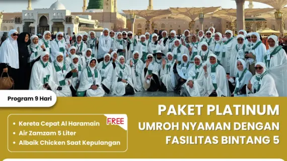 Umroh September 2025 – Paket Platinum dengan Fasilitas Hotel Bintang 5