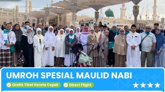 Umroh Maulid Nabi Paket Premium – Gratis Tiket Kereta Cepat