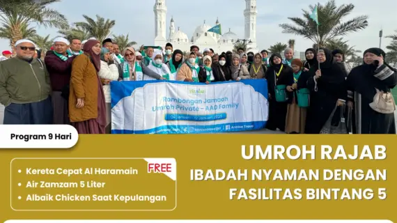 Umroh Rajab – Hotel Bintang 5 Penerbangan Langsung Jakarta-Madinah