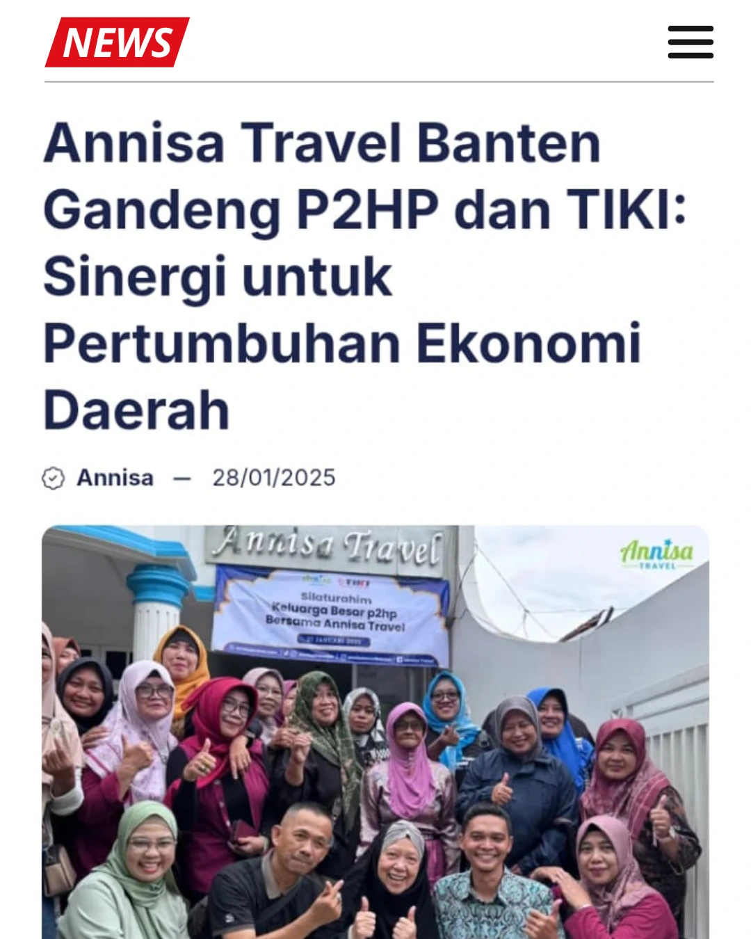 Travel Umroh Banten Gandeng P2HP dan TIKI